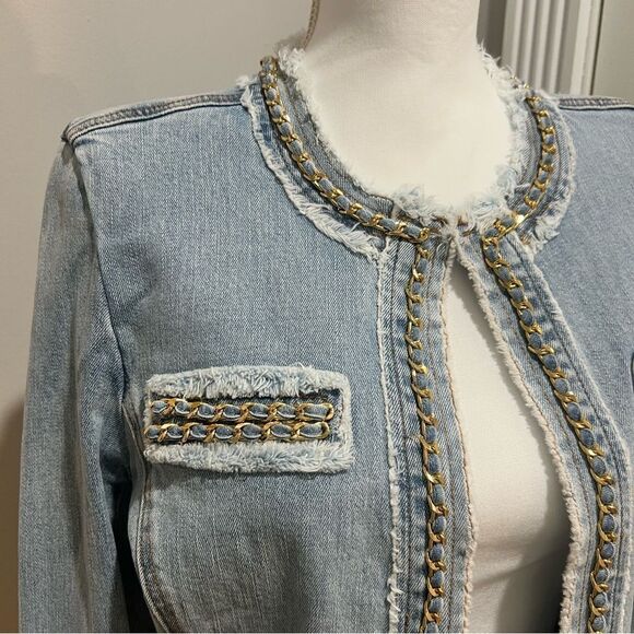 NWT Generation Love Kenzie Denim Cropped Jacket size xxl women's - Picture 5 of 13